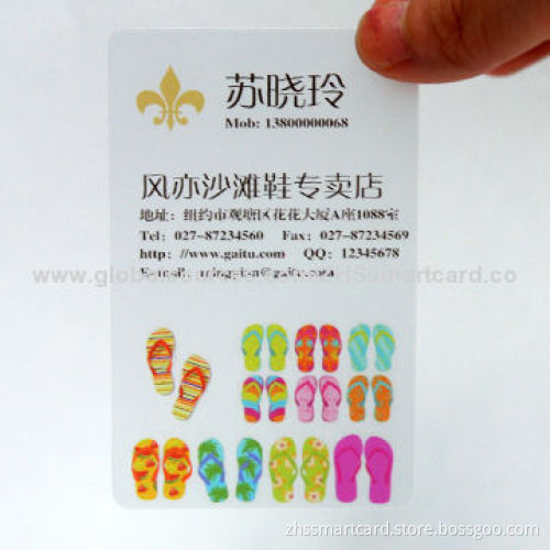 Wholesale Customized Transparent Business Card